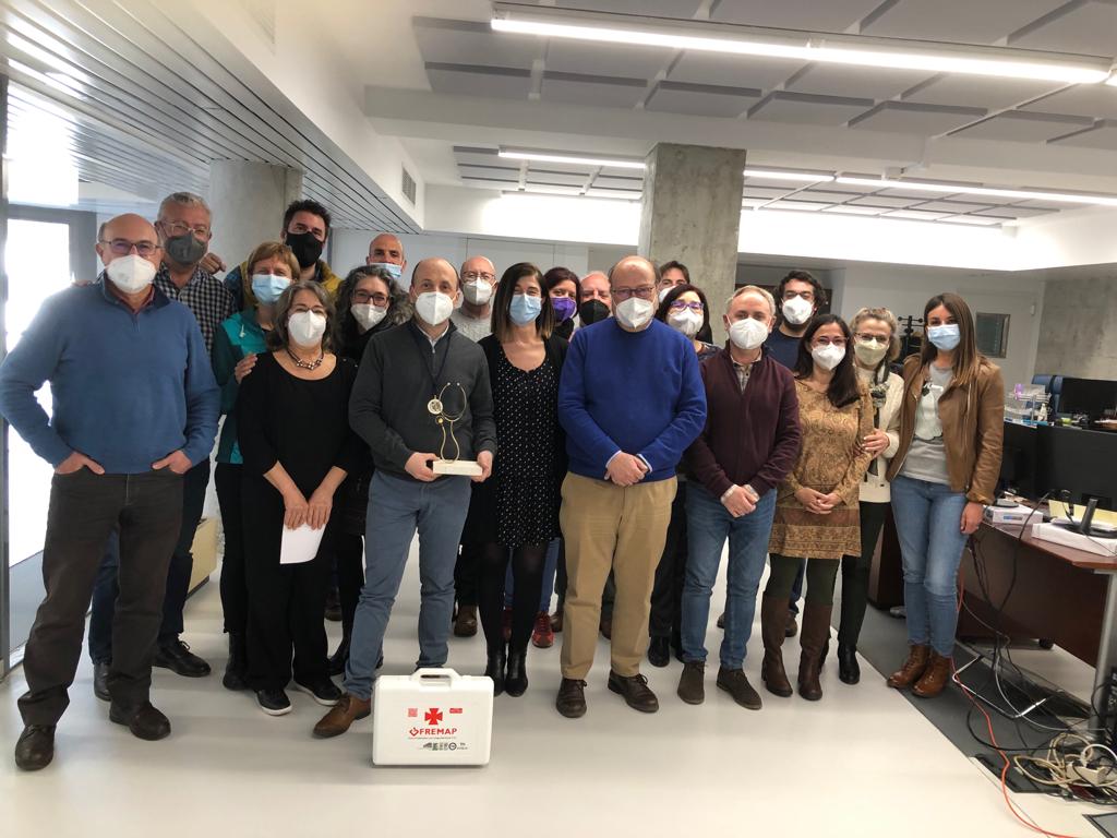 Fotografía de Juan Manuel Martín, Vicerrector de Docencia, y el equipo de los Vicerrectorados de Docencia y PDI